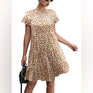 Leopard Print Tiered Dress